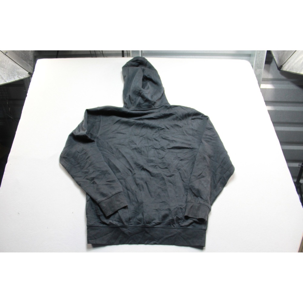 Nike Hoodie Mens Large Black Good Faded Pullover Fleece Futura Logo Pocket